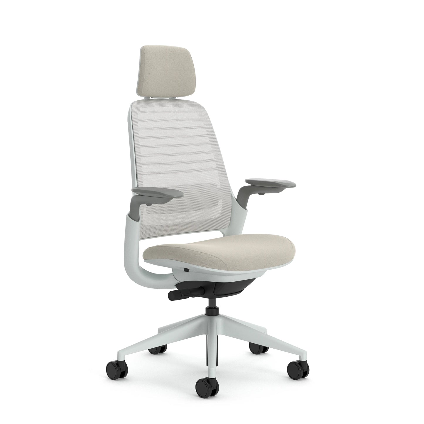 Con reposa cabeza / 3D Microknit Gris Gaviota 5T31/Era Beige Avena CSE01